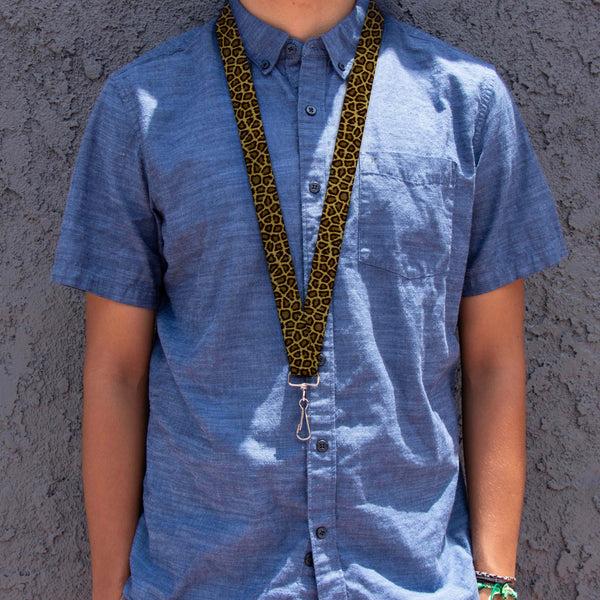 Buckle-Down Lanyard - 1.0" - Leopard Brown