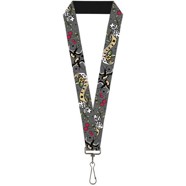 Buckle-Down Lanyard - 1.0" - Lucky Gray