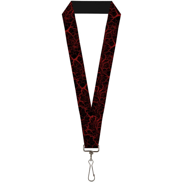 Buckle-Down Lanyard - 1.0" - Marble Black Red