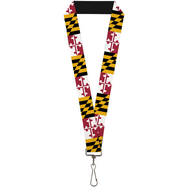 Buckle-Down Lanyard - 1.0" - Maryland Flags