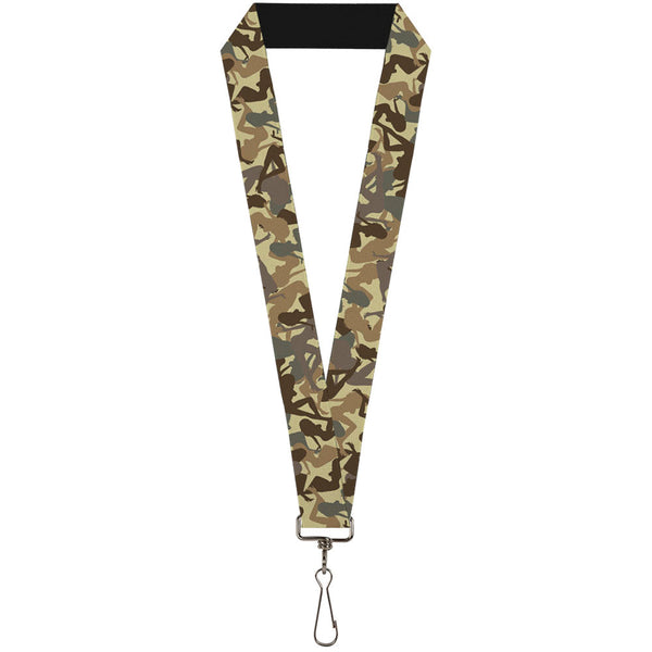 Buckle-Down Lanyard - 1.0" - Mud Flap Girls Camo Browns