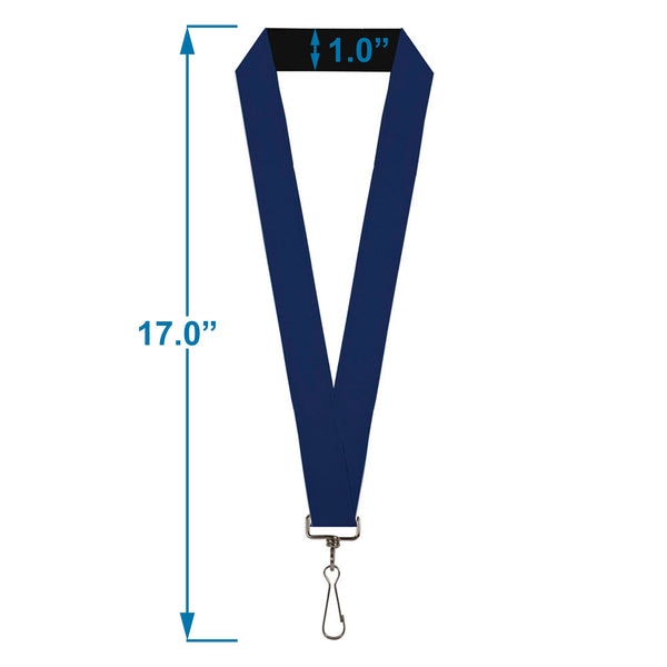 Buckle-Down Lanyard - 1.0" - Navy Print