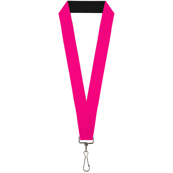 Buckle-Down Lanyard - 1.0" - Neon Pink Print