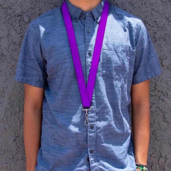 Buckle-Down Lanyard - 1.0" - Neon Purple