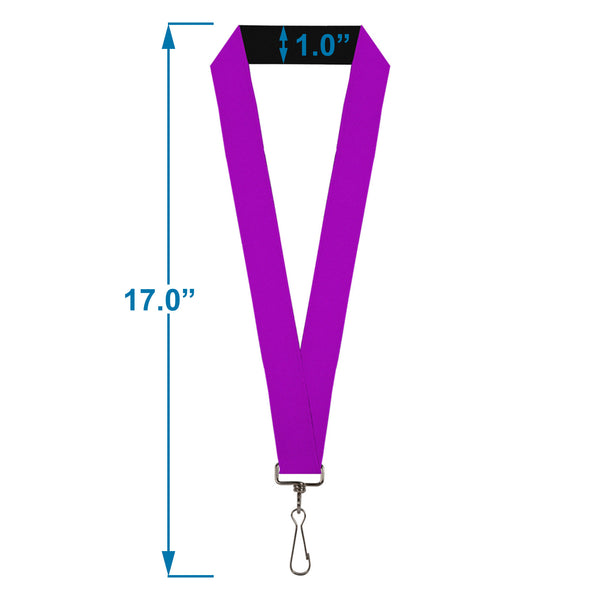 Buckle-Down Lanyard - 1.0" - Neon Purple