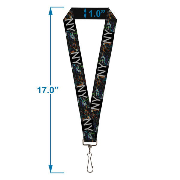 Buckle-Down Lanyard - 1.0" - New York Subway