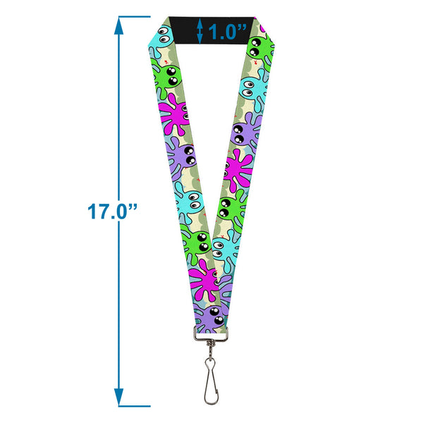 Buckle-Down Lanyard - 1.0" - Octopus Cartoon