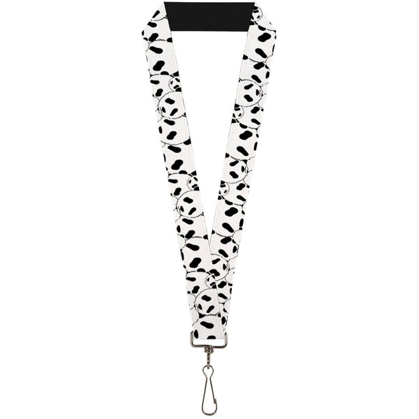 Buckle-Down Lanyard - 1.0" - Panda Bear Stacked