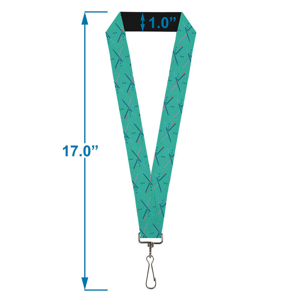 Buckle-Down Lanyard - 1.0" - PDX Airport Carpet Old