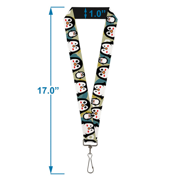 Buckle-Down Lanyard - 1.0" - Penguin Cartoon