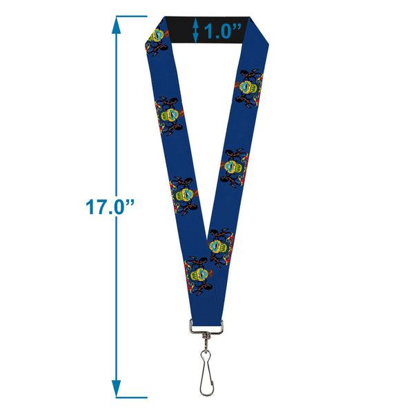 Buckle-Down Lanyard - 1.0" - Pennsylvania Flag