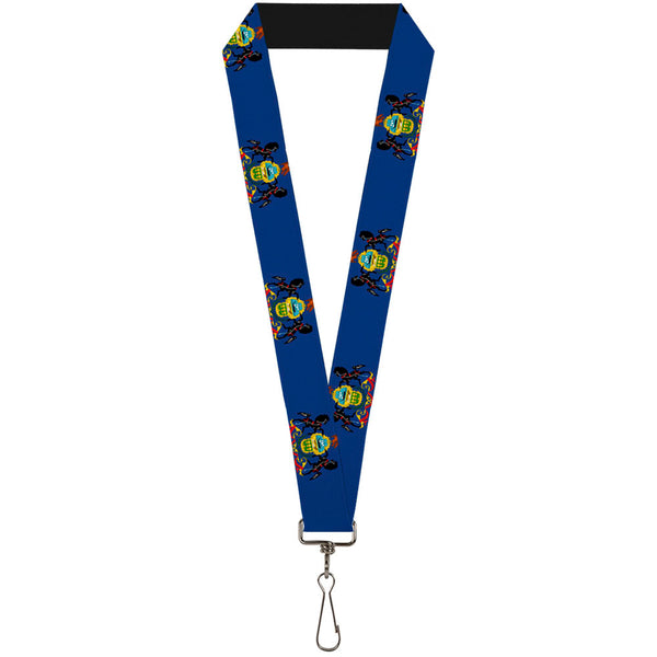 Buckle-Down Lanyard - 1.0" - Pennsylvania Flag