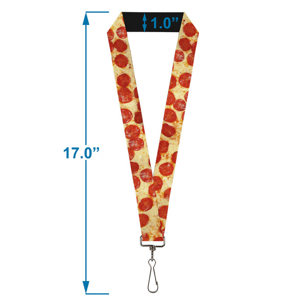 Buckle-Down Lanyard - 1.0" - Pepperoni Pizza Vivid