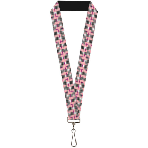 Buckle-Down Lanyard - 1.0" - Plaid Pink