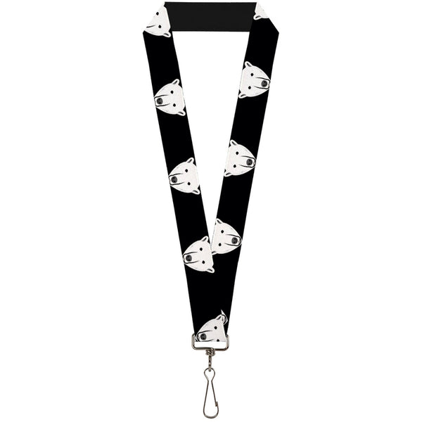 Buckle-Down Lanyard - 1.0" - Polar Bear Repeat Black