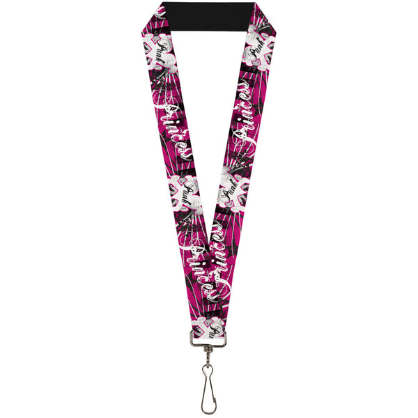 Buckle-Down Lanyard - 1.0" - Punk Princess w Piano Keys