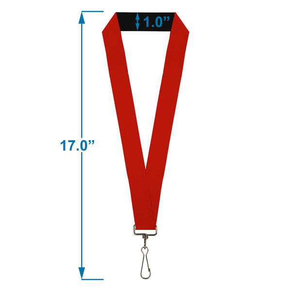 Buckle-Down Lanyard - 1.0" - Red Print
