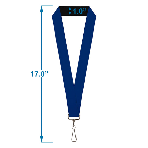 Buckle-Down Lanyard - 1.0" - Royal Blue Print
