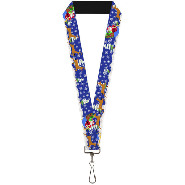 Buckle-Down Lanyard - 1.0" - Santa & Reindeers