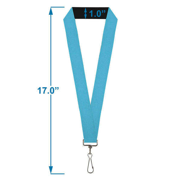 Buckle-Down Lanyard - 1.0" - Solid Water Blue