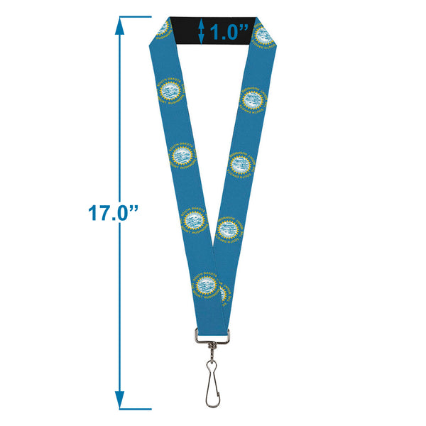 Buckle-Down Lanyard - 1.0" - South Dakota Flags