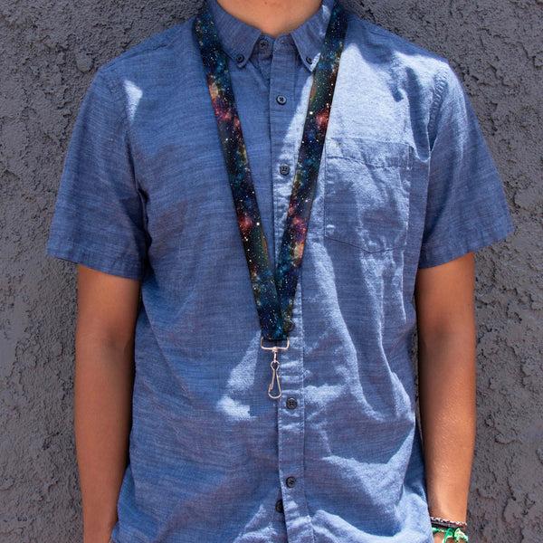 Buckle-Down Lanyard - 1.0" - Space Dust Collage
