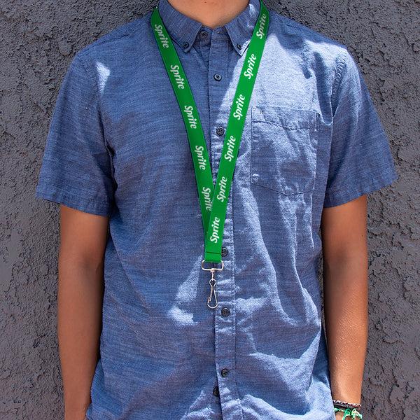 Buckle-Down Lanyard - 1.0" - SPRITE Logo Green/White