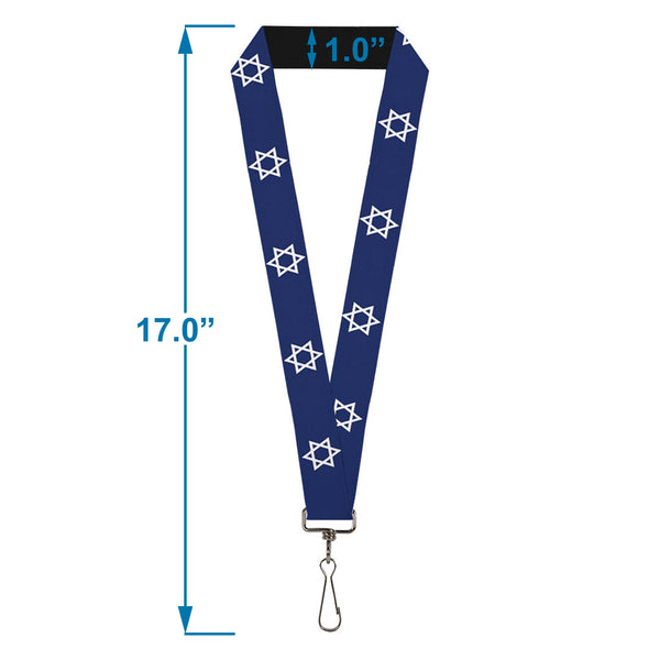 Buckle-Down Lanyard - 1.0" - Star Of David