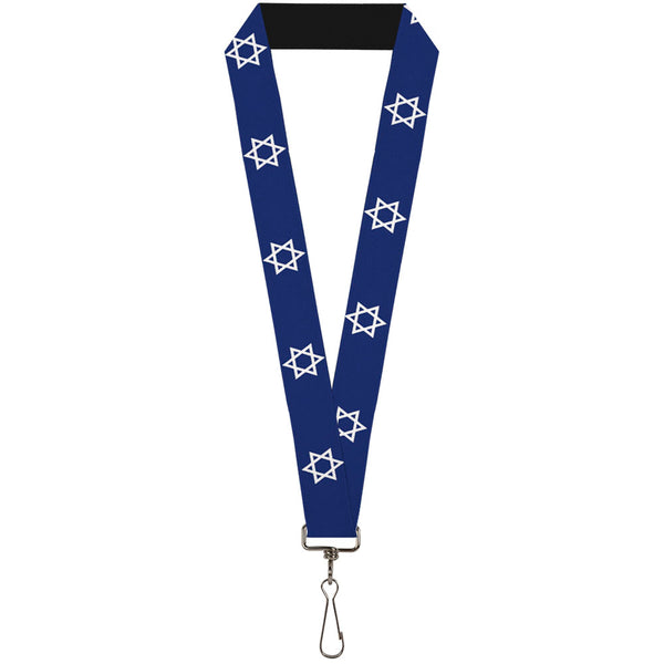 Buckle-Down Lanyard - 1.0" - Star of David