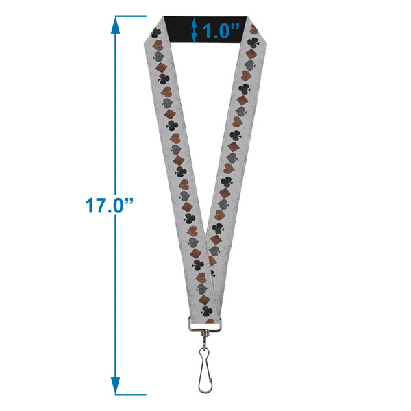 Buckle-Down Lanyard - 1.0" - Suits Gray Stone