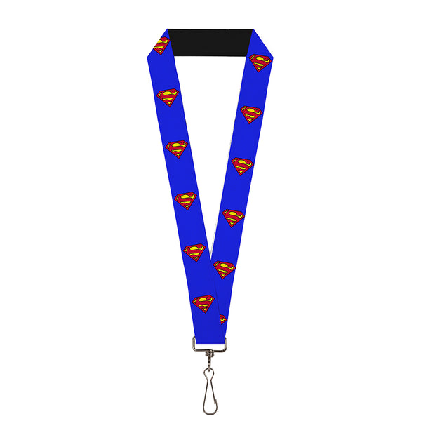 Buckle-Down Lanyard - 1.0" - Superman Shield Blue