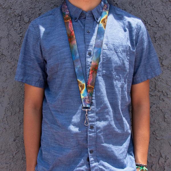 Buckle-Down Lanyard - 1.0" - Supernova Space Collage