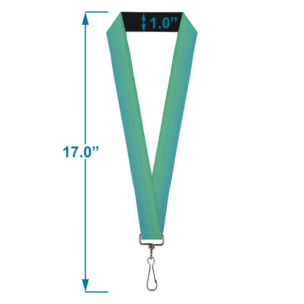 Buckle-Down Lanyard - 1.0" - Teal Ombre