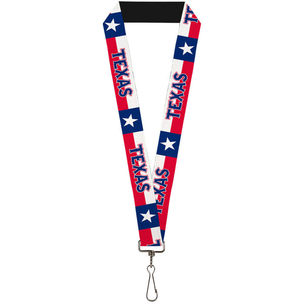 Buckle-Down Lanyard - 1.0" - Texas Flag TEXAS
