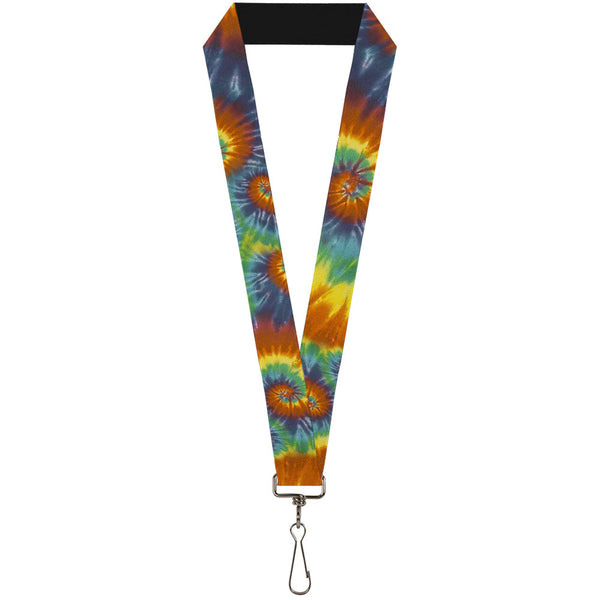 Buckle-Down Lanyard - 1.0" - Tie Dye Swirl Multi Color