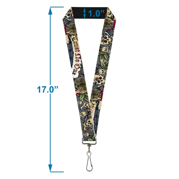 Buckle-Down Lanyard - 1.0" - Trust No One Gray