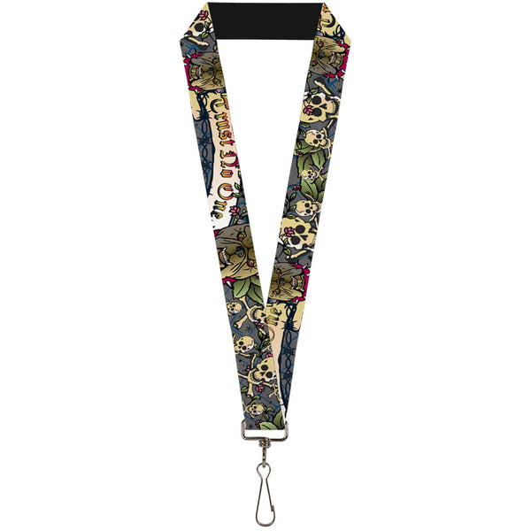 Buckle-Down Lanyard - 1.0" - Trust No One Gray