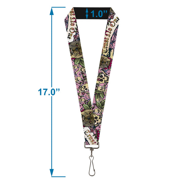 Buckle-Down Lanyard - 1.0" - Trust No One Pink