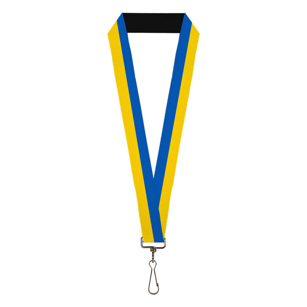 Buckle-Down Lanyard - 1.0" - Ukraine Flag Continuous