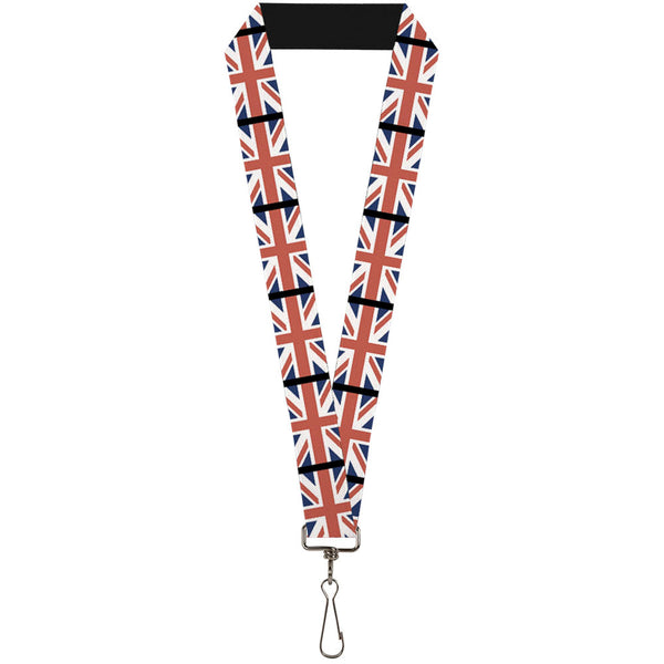 Buckle-Down Lanyard - 1.0" - United Kingdom Flags