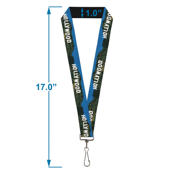 Buckle-Down Lanyard - 1.0" - Vivid HOLLYWOOD Sign