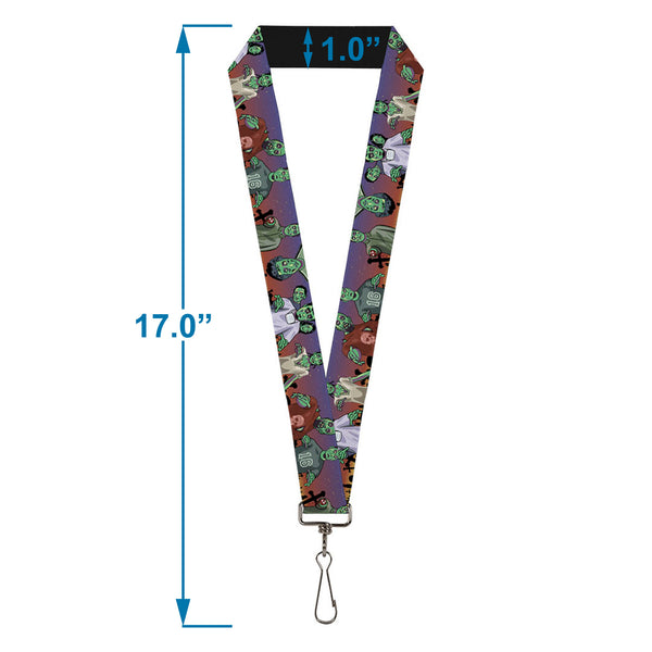 Buckle-Down Lanyard - 1.0" - Walking Zombies