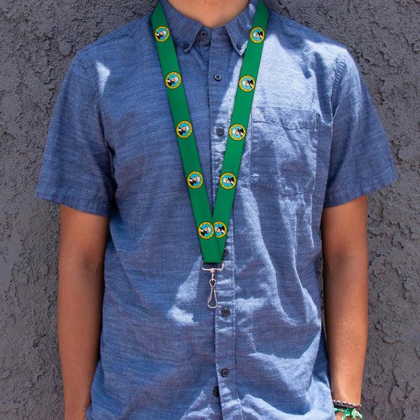 Buckle-Down Lanyard - 1.0" - Washington Flag