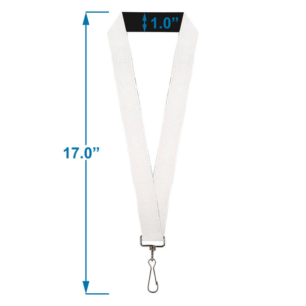 Buckle-Down Lanyard - 1.0" - White