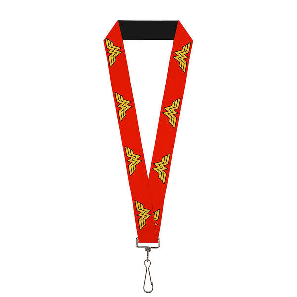 Buckle-Down Lanyard - 1.0" - Wonder Woman Logo Red