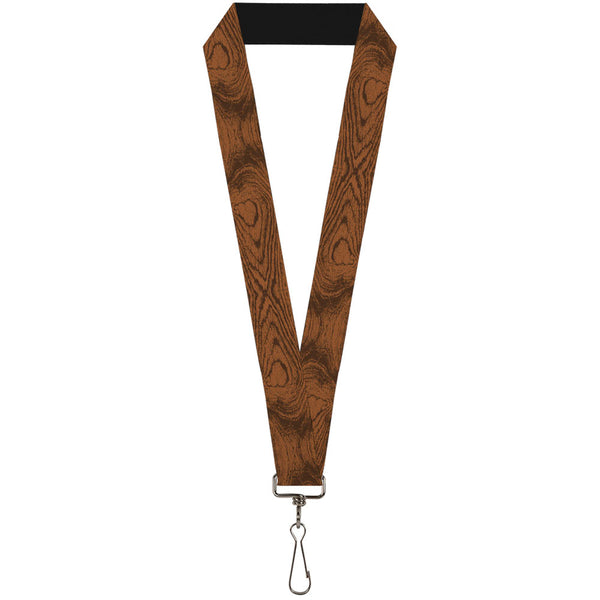 Buckle-Down Lanyard - 1.0" - Wood Grain Cherry Wood
