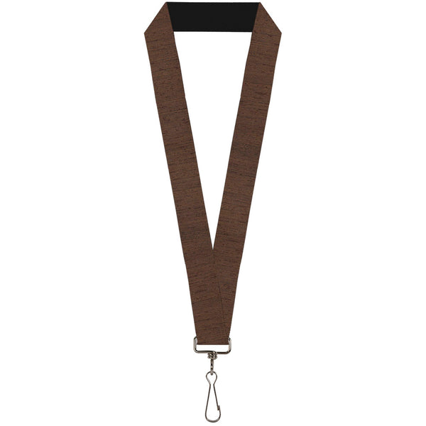 Buckle-Down Lanyard - 1.0" - Wood Grain Vertical Brown