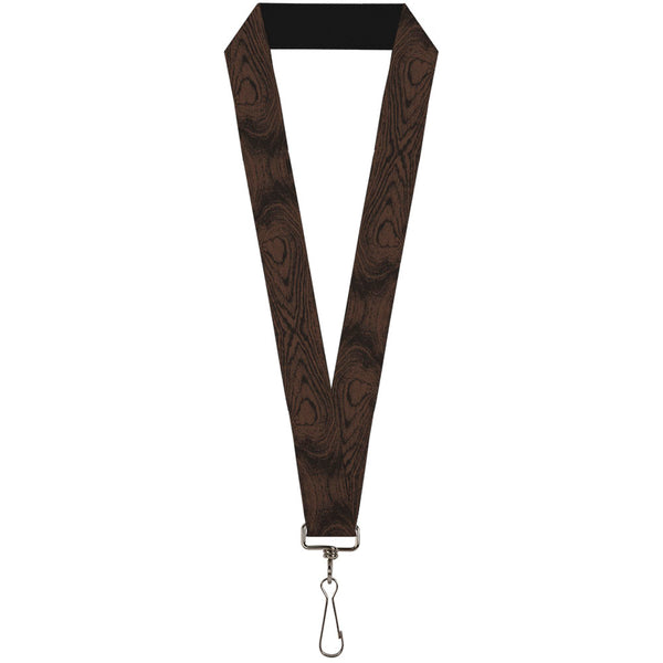 Buckle-Down Lanyard - 1.0" - Wood Grain Walnut