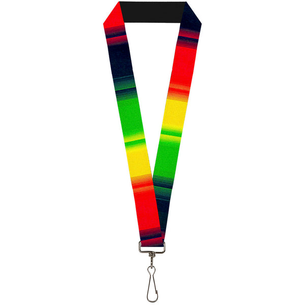 Buckle-Down Lanyard - 1.0" - Zarape4 Vertical Rasta