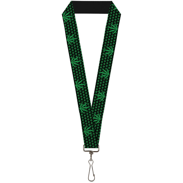 Buckle-Down Buckle-Down Lanyard - Marijuana Garden Black/Green